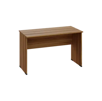 Psací stůl BPL 26 - 12 stůl pracovní, dřevěná podnož, deska 25 mm, široký 1200 mm, ořech světlý