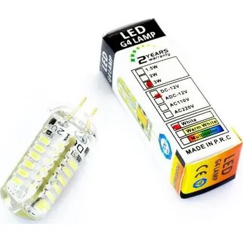 Žárovka Interlook LED žárovka G4 48 SMD 3014 SILIKON Bílý ciepły