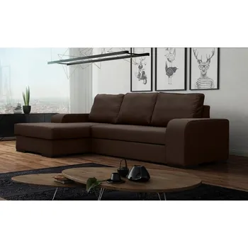 Sedací souprava Falco Rohová sedací souprava Frogo, rozkládací s úložným prostorem, levá, hnědá/Portland 27