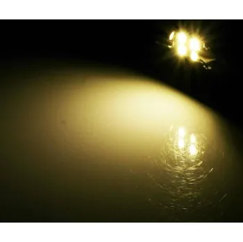 Autožárovka Interlook Auto LED žárovka C5W 4 SMD 5050 WARM 36 mm