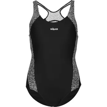 Dámské plavky Dámské jednodílné plavky AQUOS ABENNA L Černá, Bílá