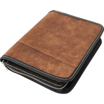 Doplněk ke knize Obal na knihu se zipem XL Barva kůže: Pull up hnědá (D216)