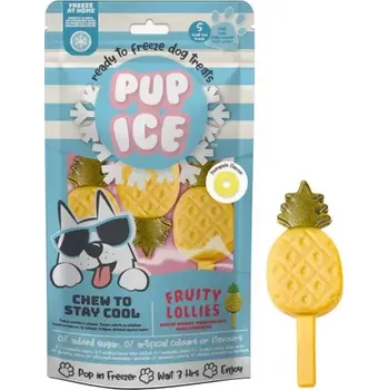Pamlsek pro psa Pup Ice chladící s ananasem 3ks 90 g