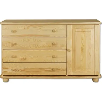 Komoda Komoda DK-148, 1D4S, masiv Barva: moření ořech