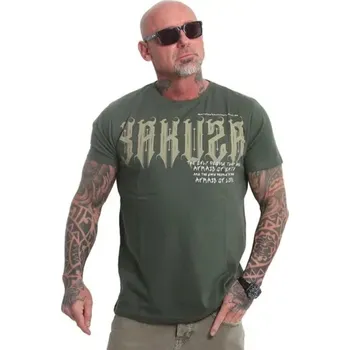 Pánské tričko Yakuza Ink. - triko AFRAID OF LIFE 24033 Cilantro Barva: Zelená, Vel: 2XL