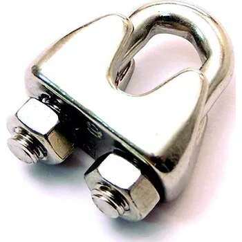 Příslušenství pro plot Svorka lanová 5 mm Povrchová úprava: Bez povrchové úpravy, Materiál: Nerez 1.4401