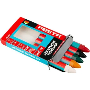 Zdenické nářadí Popisovače - značkovače (voskovky) barevné 120mm, 5ks