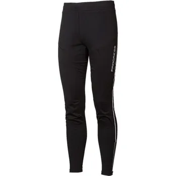 Pánské legíny Pánské běžecké legíny PROGRESS BRISK S Černá, Bílá