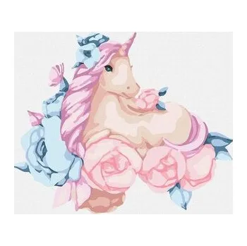 Set školních potřeb Malowanie po numerach - Bajkowy jednorożec 30x30cm