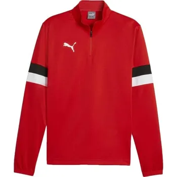 Pánská mikina Pánská mikina se zipem Puma TEAMRISE 1/4 ZIP TOP XXL Červená, Bílá