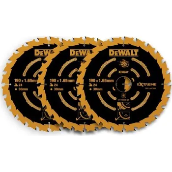 Pilový kotouč Sada pilových kotoučů DeWALT CONSTRUCTION /bal.3ks/