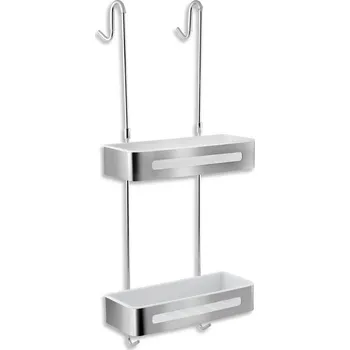 Drátěná police Dvojitá polička nerezová, závěsná, 65575,4