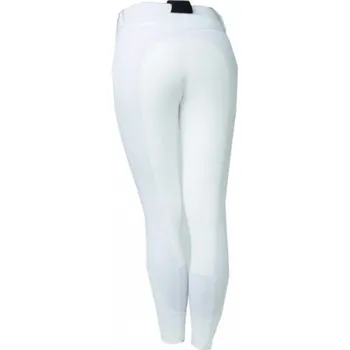 Jezdecké kalhoty Dámské závodní rajtky HORSEWARE - s celokoženým sedem, bílá, 42