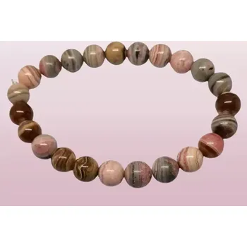 Náramek Rodochrozit náramek 9 mm v A kvalitě