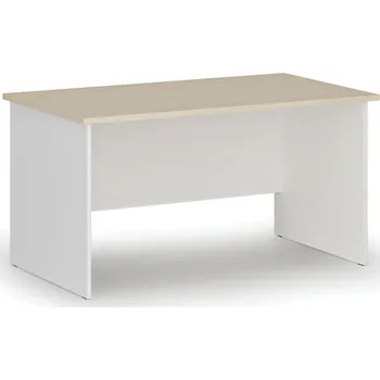Psací stůl B2B Partner Kancelářský psací stůl PRIMO WHITE, 140x80 cm, bílá/bříza