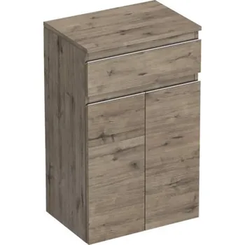 Koupelnový nábytek Koupelnová skříňka nízká Intedoor TRENTA dub wellington 50 x 83,4 x 35 cm TRE SN 50 1Z 2D S D370