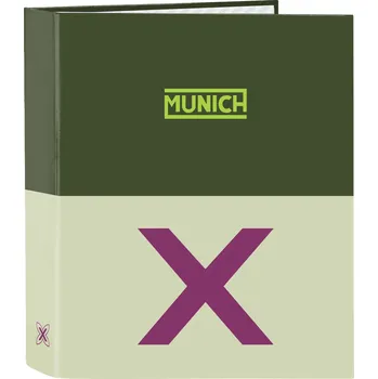 Set školních potřeb Kroužkový pořadač Munich Bright Khaki zelená A4 (27 x 33 x 6 cm)