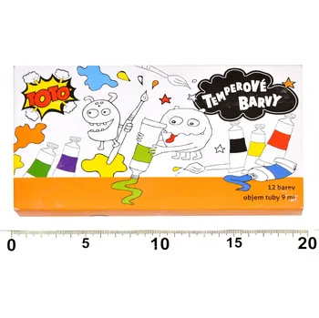 Vodová barva TOTO Temperová barva set 12 ks - 9ml