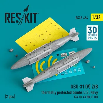 Plastikový model Reskit 1/32 GBU-31 (V) 2/B thermally prot.bombs U.S. Navy