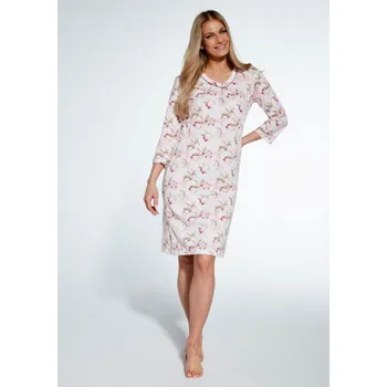 Dámské noční prádlo Dámská noční košile Cornette 483/361 Sv. růžová XL