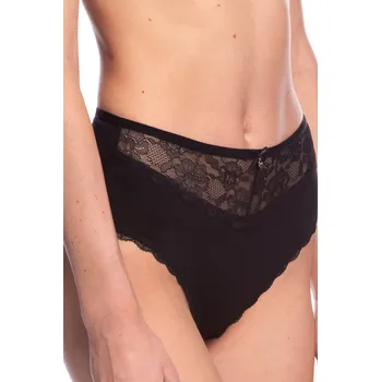 Dámská móda DÁMSKÉ MIDI KALHOTKY L-VIS1562MD BLACK-BEIGE XXXXL