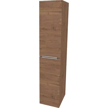 Kotel Mereo - CN594LPORP1 - Mailo, koupelnová skříňka vysoká 170 cm, chrom madlo, Multidecor, Ořech Predazzo