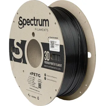 Filament Spectrum 80591 3D filament, r-PETG, 1,75mm, 1000g, traffic black