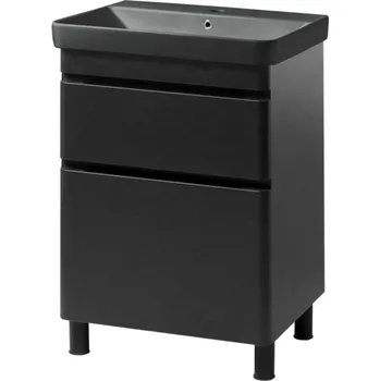 Koupelnový nábytek Lavedo Vivace Black 50 koupelnová skříňka s černým umyvadlem