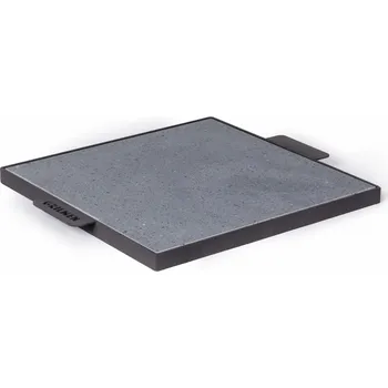 Příslušenství pro gril Grilovací lávový kámen 40x40x2cm v ocelovém rámu (Grilovací lávový kámen 40x40x2cm (původ: Itálie) + ocelový rám s úchopy)