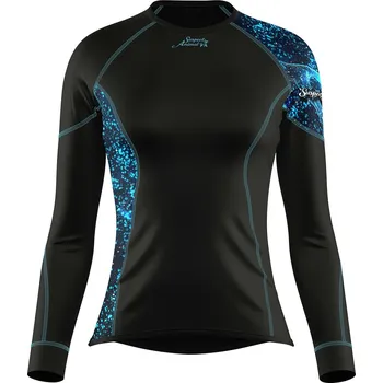 Dámské funkční triko dlouhý rukáv HEART černá Bamboo Ultra