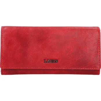 Peněženka Dámská kožená peněženka Lagen Rowena - červená