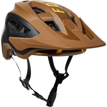 Cyklistická přilba Fox Racing Speedframe Pro Blocked Nutmeg Brown L