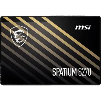 Interní pevný disk Interní disk SSD MSI SPATIUM S270 SATA 2.5 960 GB 2,5" Series ATA III 3D NAND