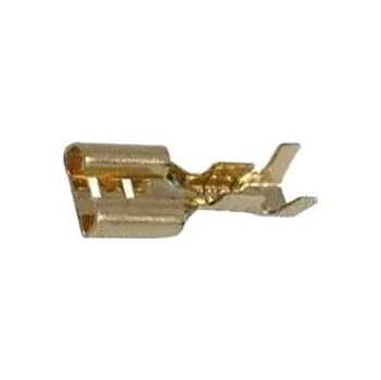 Zdířka faston neizolovaná 6.3mm blokáda