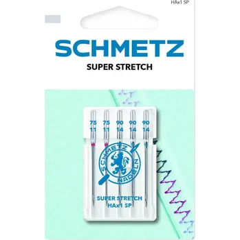Schmetz Jehly pro overlocky HAx1 SP VTS 75-90 SUPER STRETCH