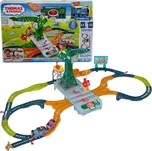 Fisher-Price Mašinka Tomáš Motorized Jeřáb Sada kolejí Zvukové melodie HRC47