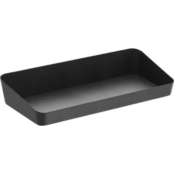 Černý kovový podnos Yamazaki Amenity 30 x 13,5 cm