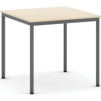 B2B Partner Jídelní stůl, 80x80 cm, tmavě šedá podnož, bříza