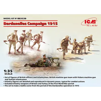 Plastikový model ICM 1/35 Dardanelles Campaign 1915, DIORAMA SET