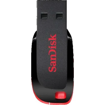 USB flash disk SanDisk Cruzer Blade - USB flash disk - 64 GB - USB 2.0 - černá, červená