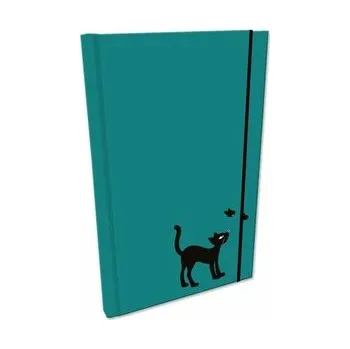 Set školních potřeb Notes A5 z gumką gładki Soft Touch Kot morski