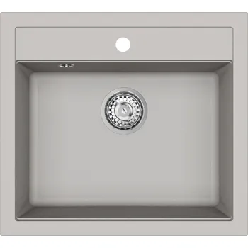 Kuchyňský dřez Granitový dřez Aquastone SIMPLE 60 šedá