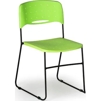 Jednací židle B2B Partner Plastová židle SQUARE, zelená