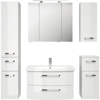 Koupelnový nábytek Koupelnová sestava Pelipal xpressline 4010 144 cm bílá vysoce lesklá 4010.0806112090