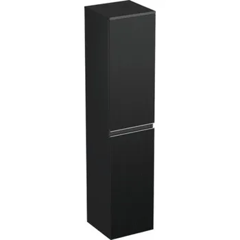 Koupelnový nábytek Koupelnová skříňka vysoká Intedoor TRENTA černá matná 35 x 161,8 x 35 cm TRE SV 35 P K S A9276
