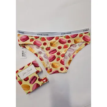 Kalhotky Dámské kalhotky John Frank WJFD-S120-MACO Žlutá L