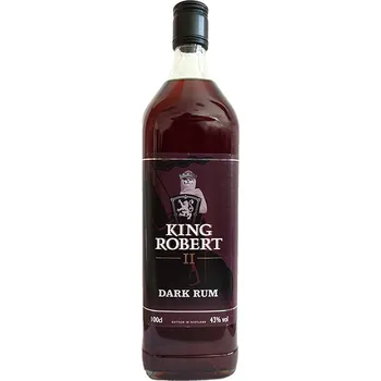 Rum King Robert II. Dark Rum 43% 1 l (holá láhev)