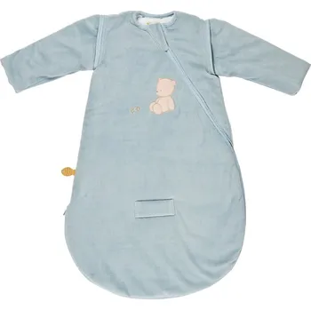 Zavinovačka NATTOU Vak spací velurový s rukávy na zip medvídek Jules TOG 2,5 0-6 m, 70 cm Romeo, Jules & Sally