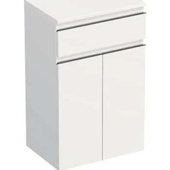 Koupelnový nábytek Koupelnová skříňka nízká Intedoor TRENTA bílá matná 50 x 83,4 x 35 cm TRE SN 50 1Z 2D B 379