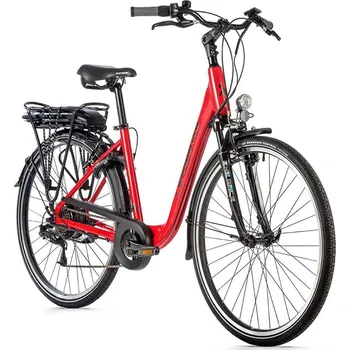 Nabíječka baterií Leader Fox Park City 28" 2022 červená rám 16,5